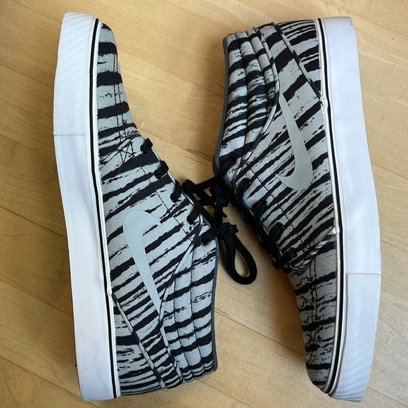 Stefan Janoski Gray Tiger Stripe, Mid Premium, Men's 10 - Picture 8 of 13